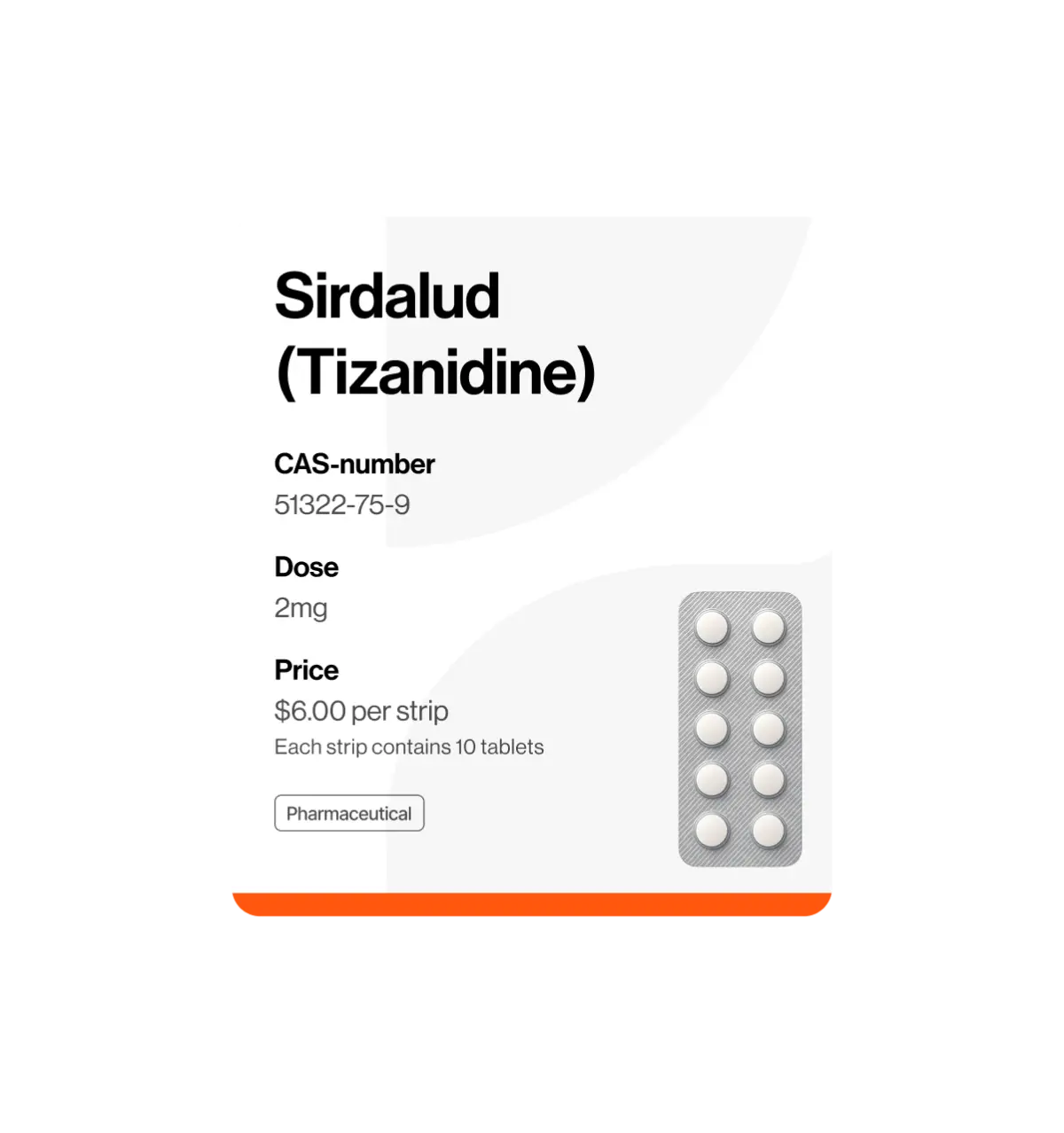 Sirdalud (Tizanidine) - Image 1